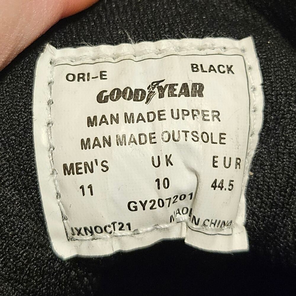 Goodyear Black Ori-E Performance Sneaker Slip-Resistant Size 11 - Picture 8 of 8